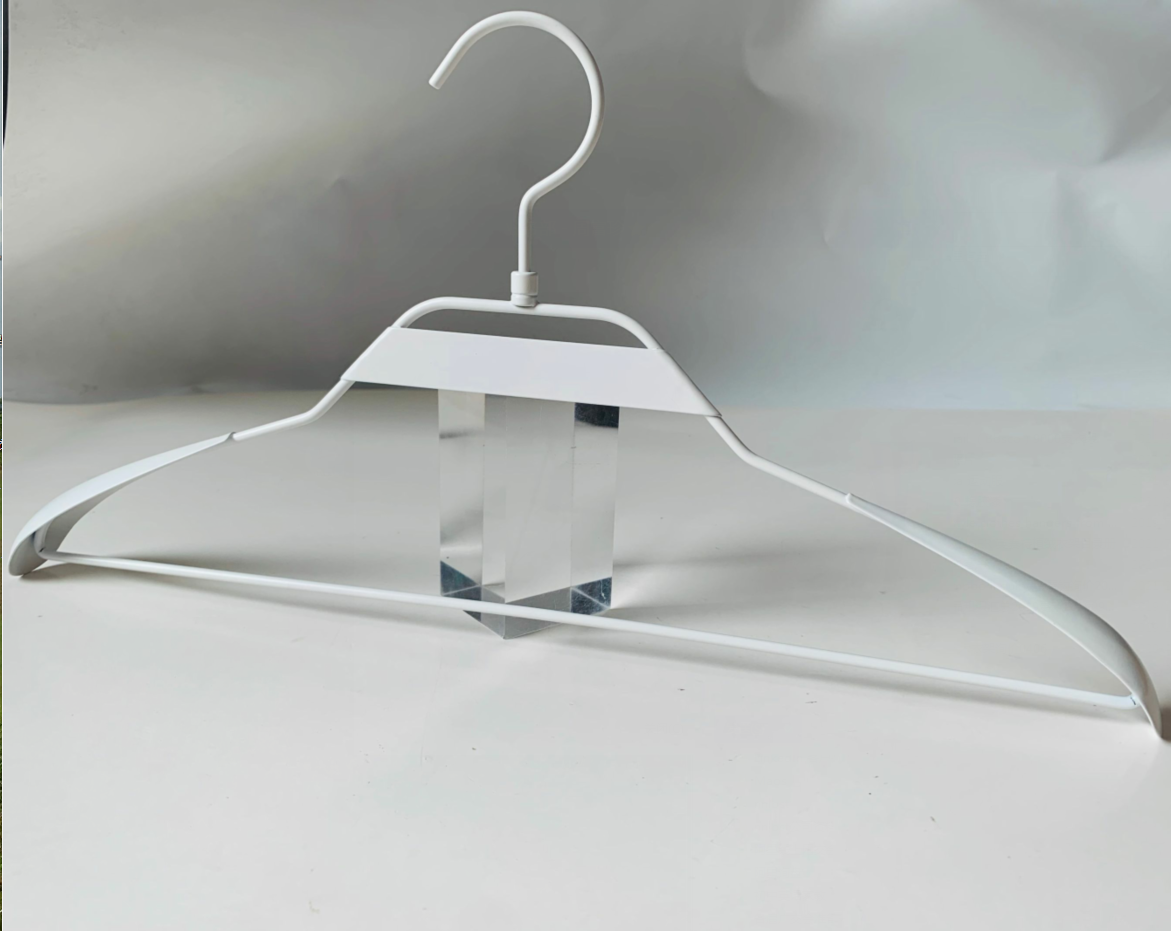 White broad betal suit hanger