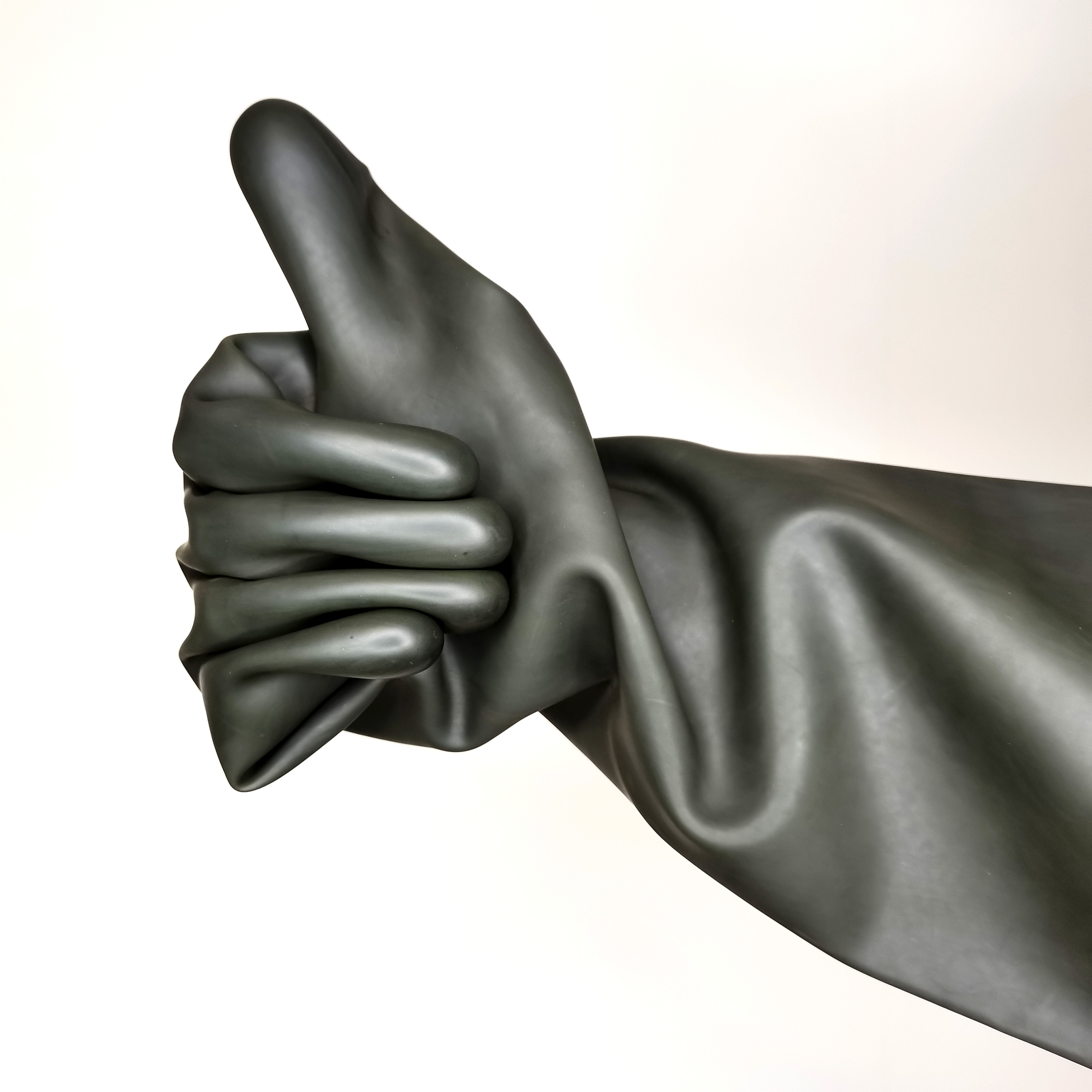 H1 series 18inches black industrial safety rubber gloves