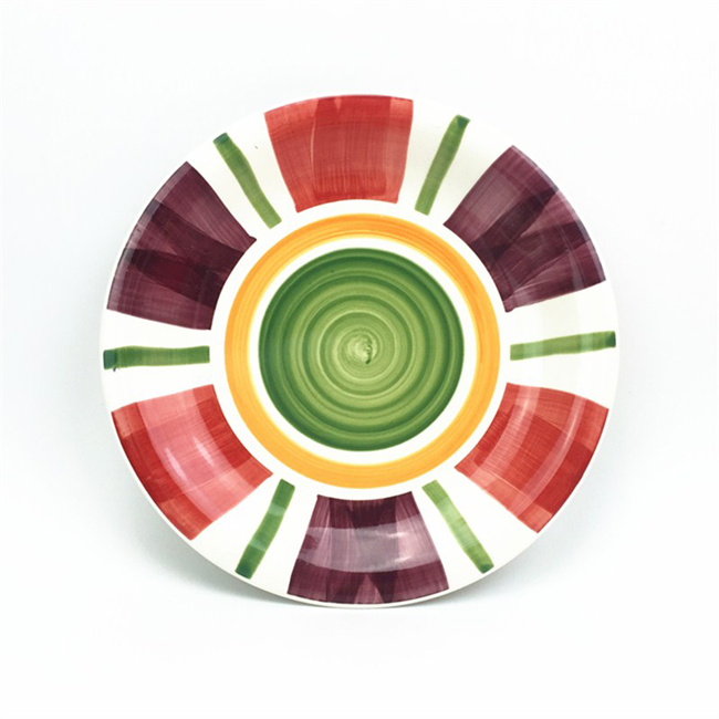 Chromatic ceramic plate 7.5 inch plate with competitive price for home restaurant hotel salad plate