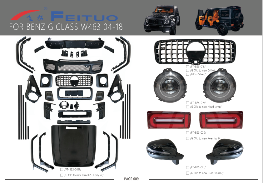 G463change 464 BARBUS body kit