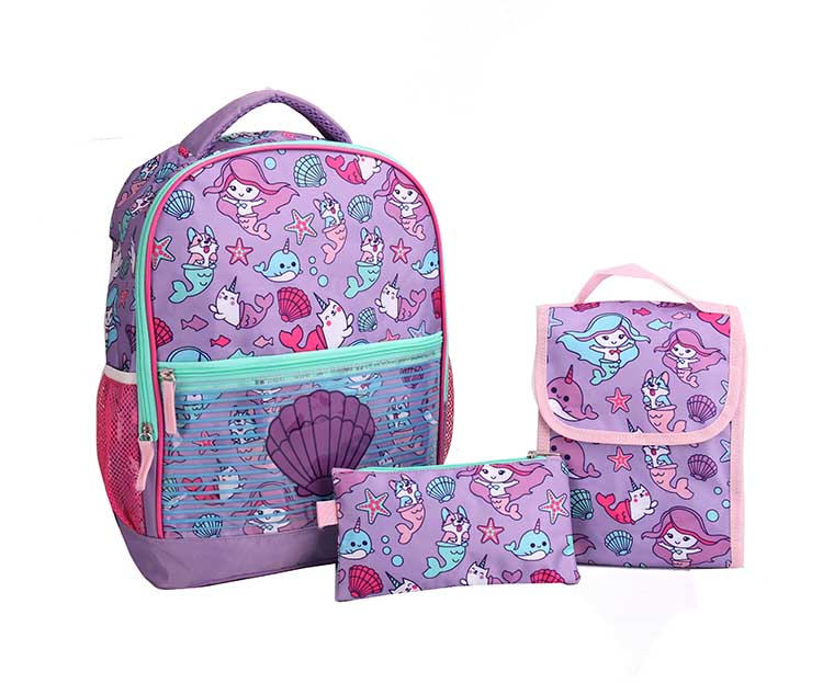 School bag sets lunch bag pencil bag