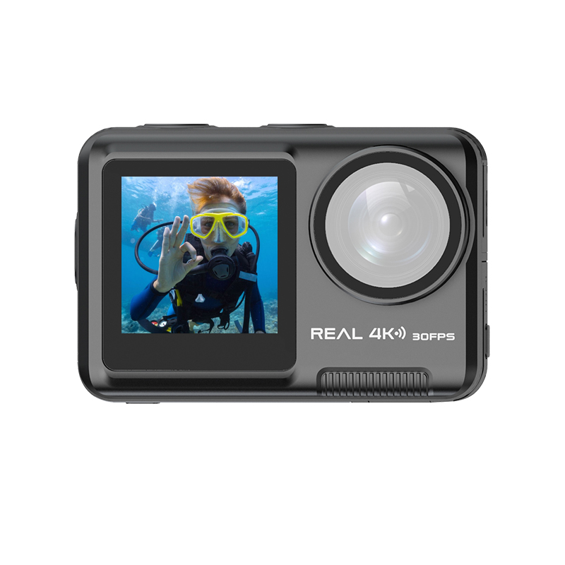 170 Degree Lens Allwinner V316 Dual Screen 2.0" LTPS LCD Touch 4k Body Waterproof 5 Meters Action Camera