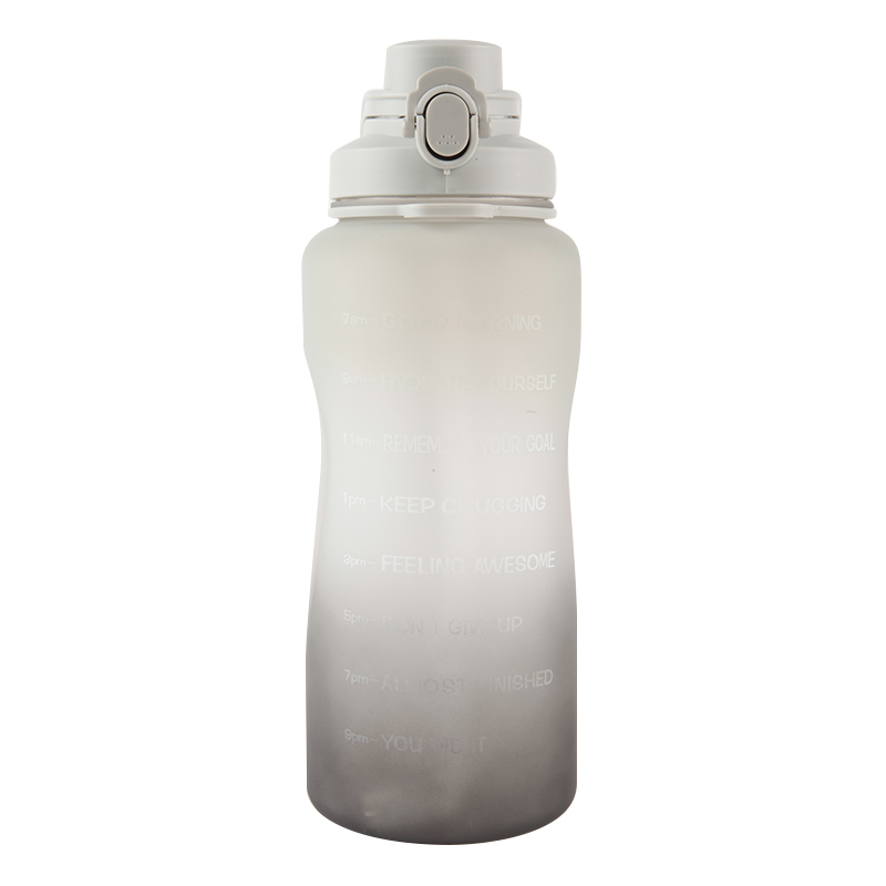 GOX Big Capacity Sports PETG Water Bottle with Time Marker
