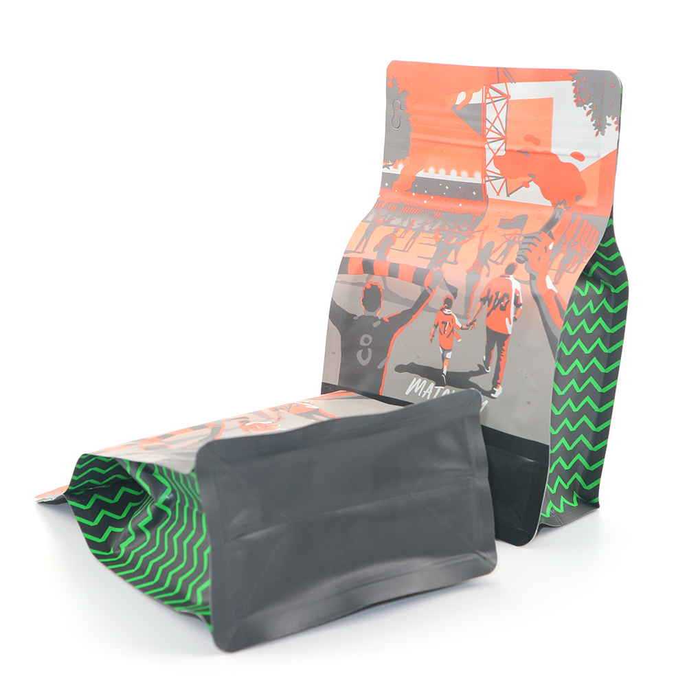 High Barrier Flat Bottom Pouch for Coffee with Vlave