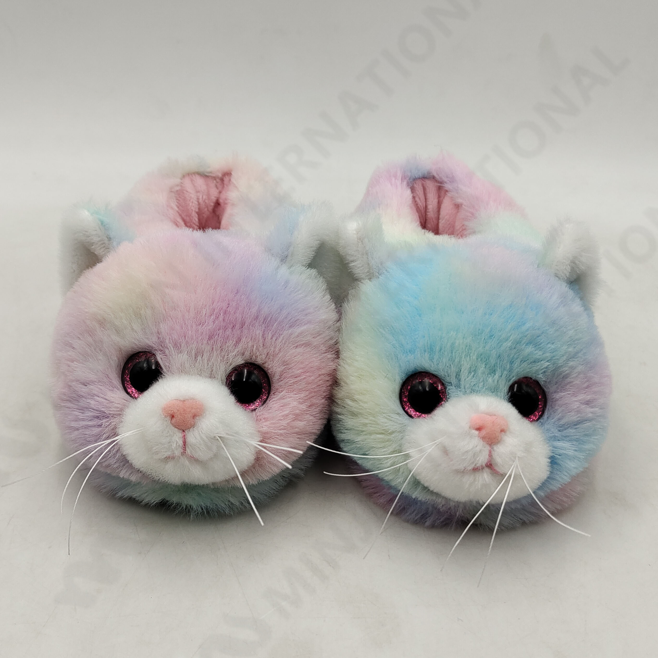 Custom fashion hot sale High quality soft stuffed plush toy cute cat slipper