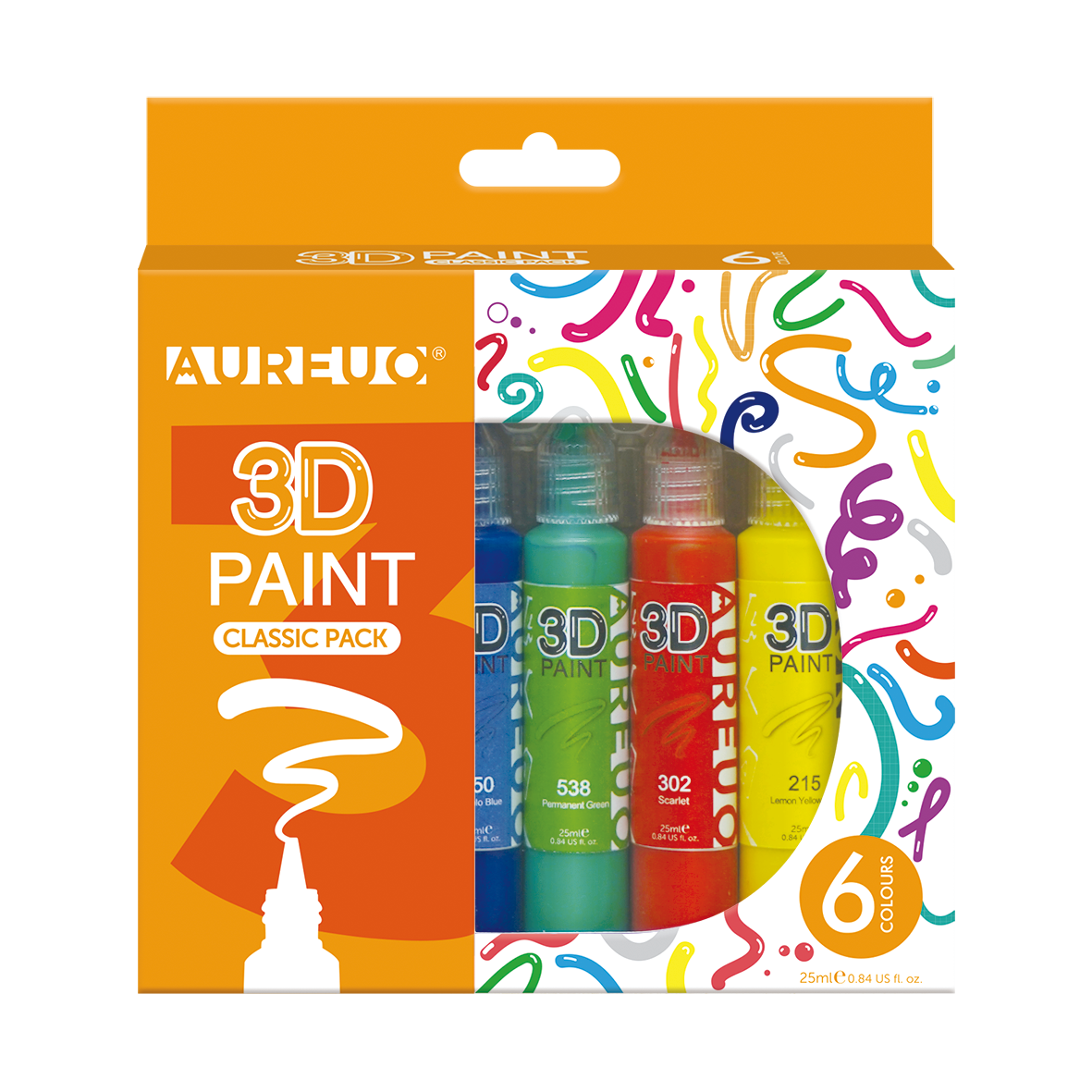 AUREUO 3D Acrylic Set of 6*25ml Normal