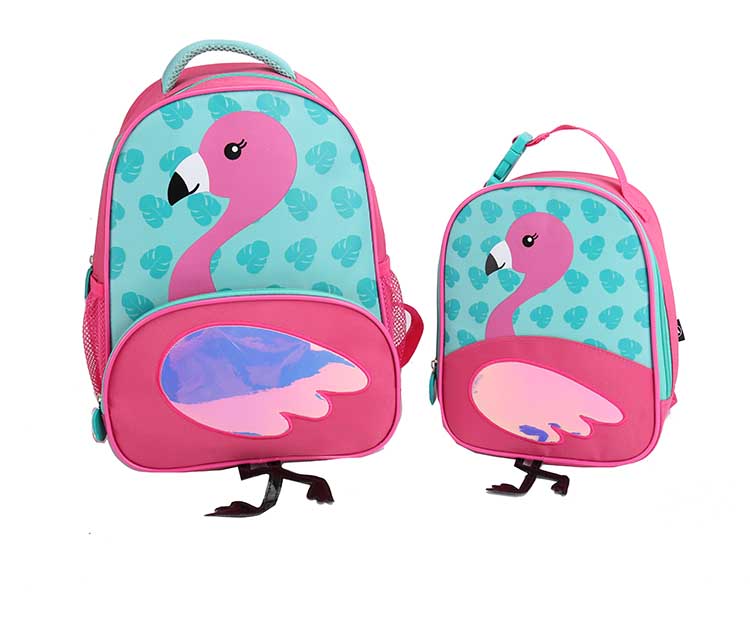 Kids' student backpack lunch bag sets