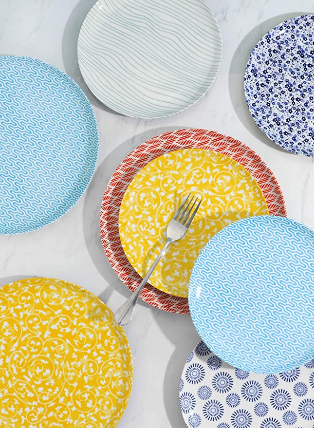Porcelain pad printing dinner set