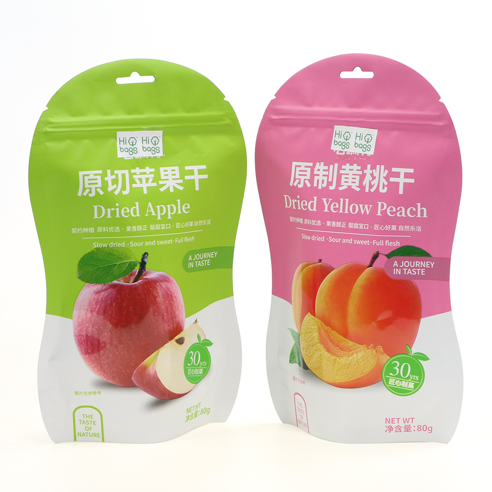 Irregular Shap Aluminizing Foil Stand Up Pouch for Dried Fruit