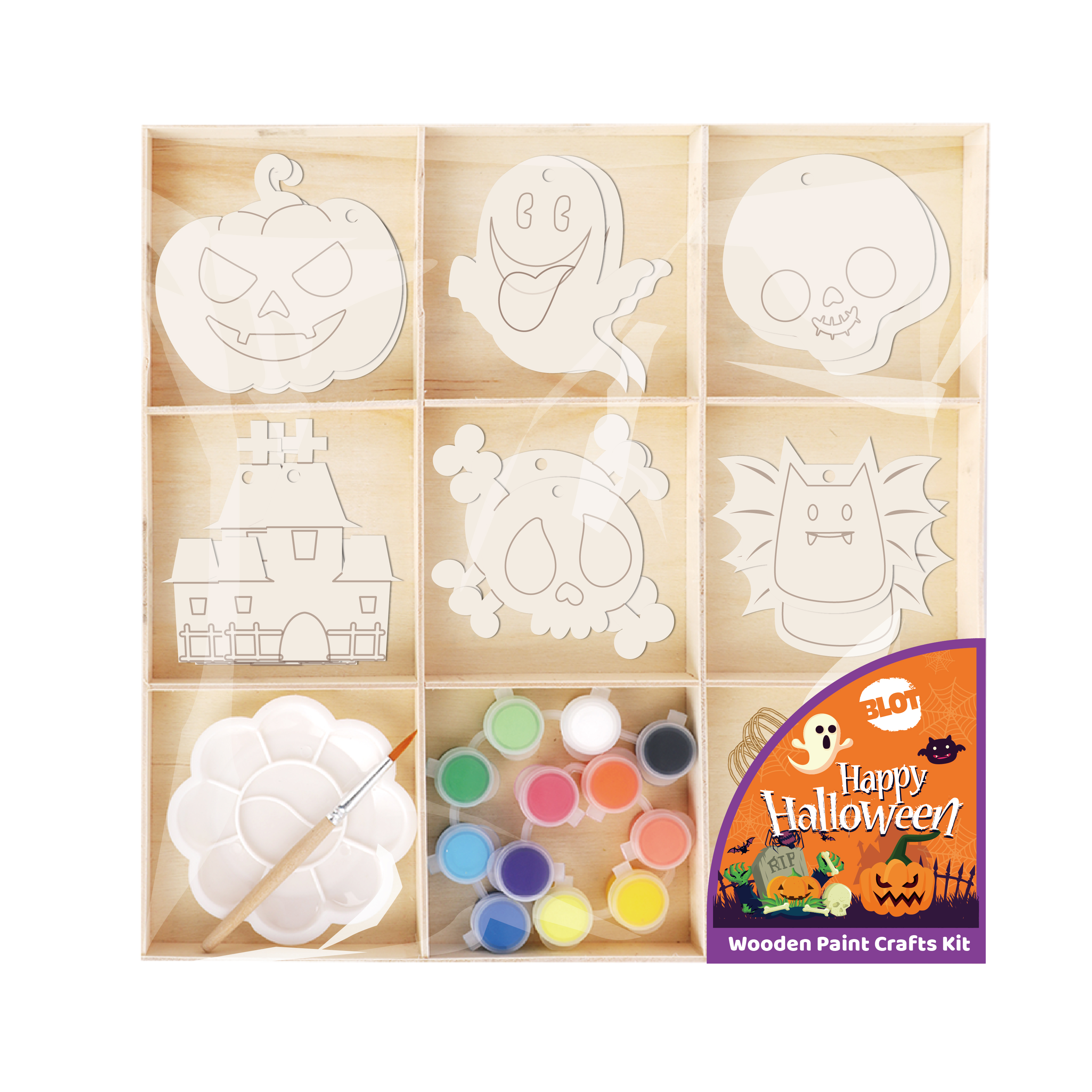 Wooden Paint Crafts Kit HALLOWEEN