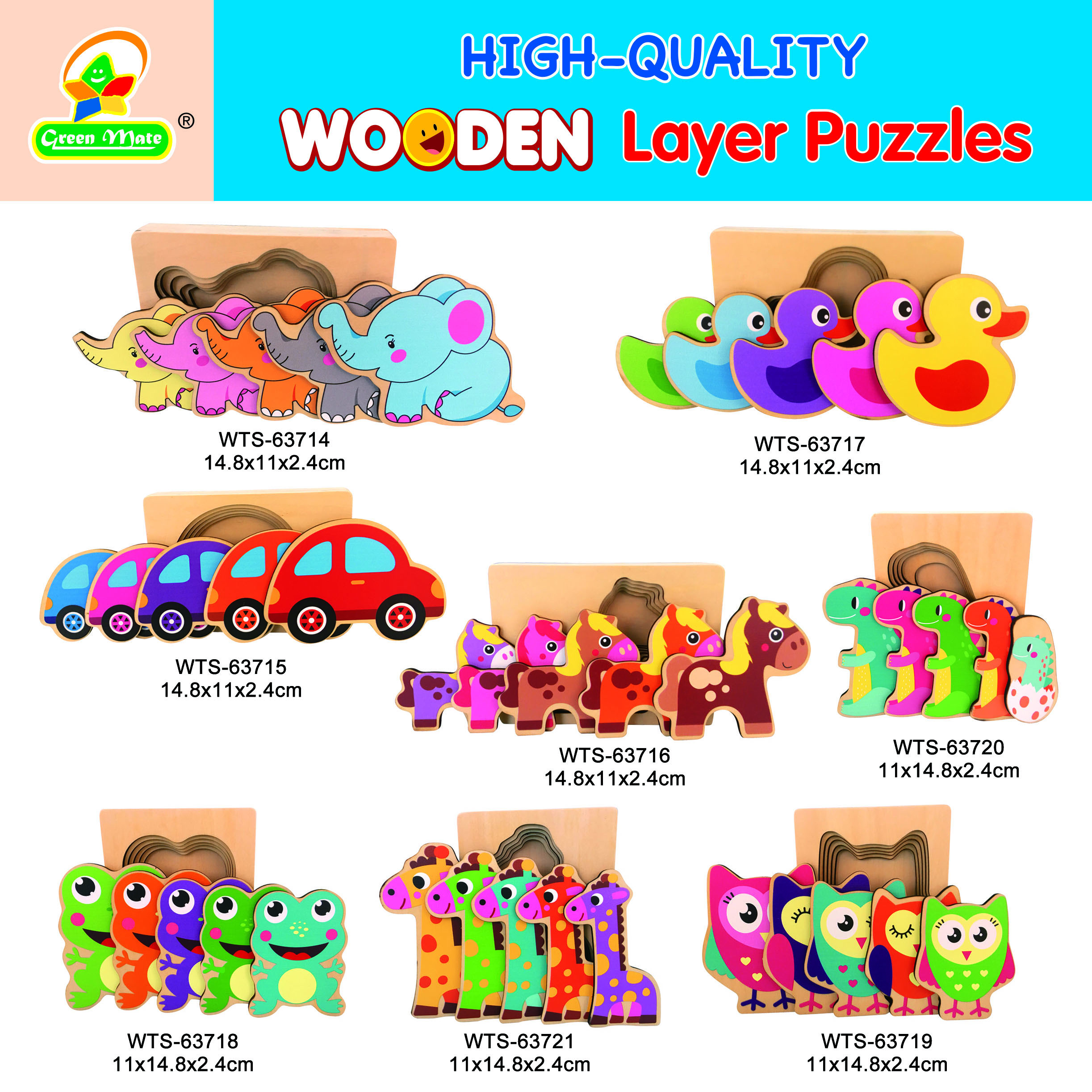 Wooden layer Puzzles