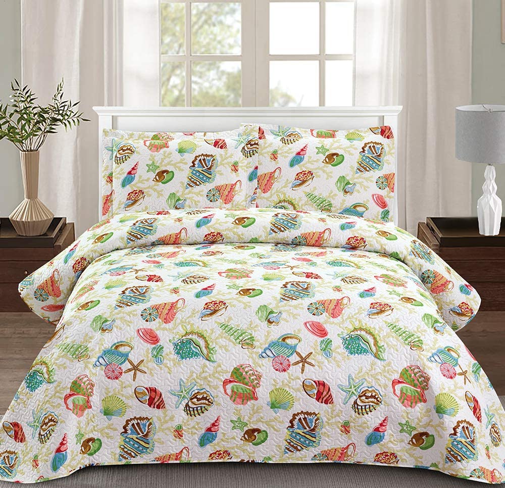 Quilted Pattern Bedspread Sheet and Sham Wholesale Sets Bedding