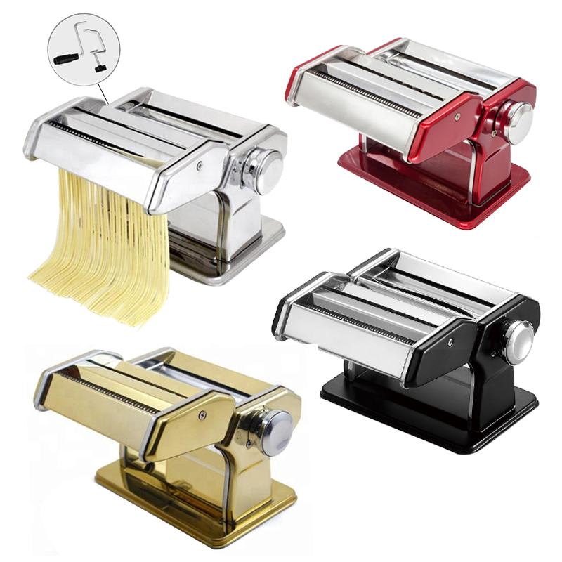 Household Manual Noodle Pasta Machine Noodle maker Stailness Steel Rice Noodle Macking Machine With Stop Panel