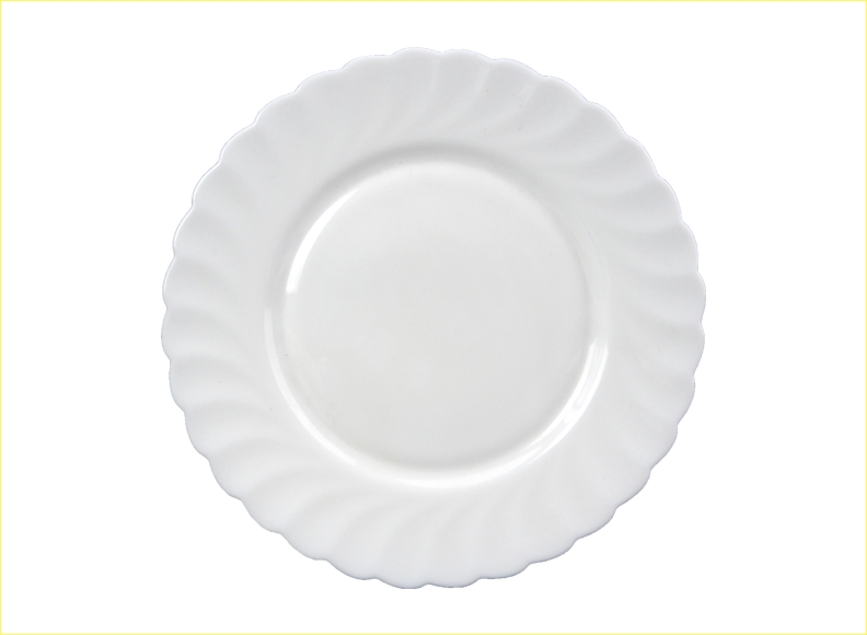 Opal Glass Opal Glassware Flat Plate Dinner Plate Flat Plate 7.5'
