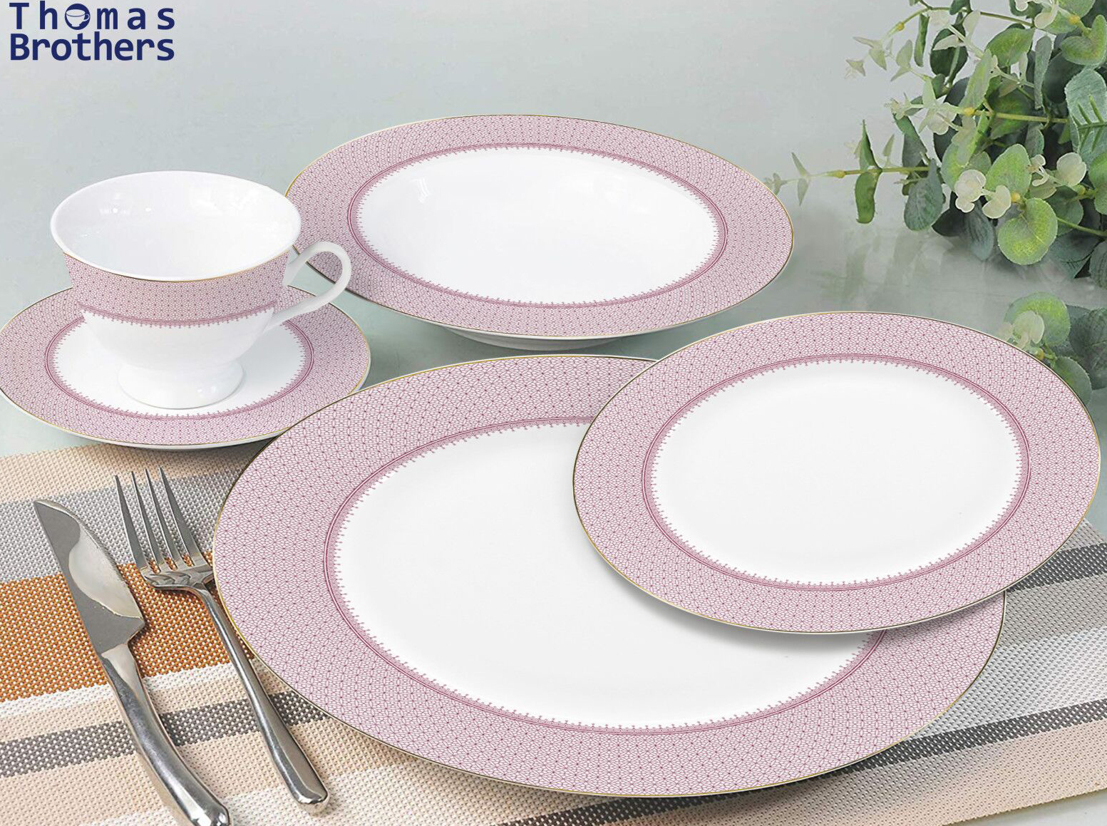superwhite newbonechina with gold decal