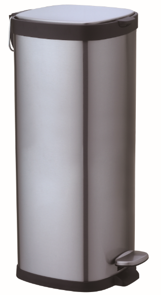 square pedal bin