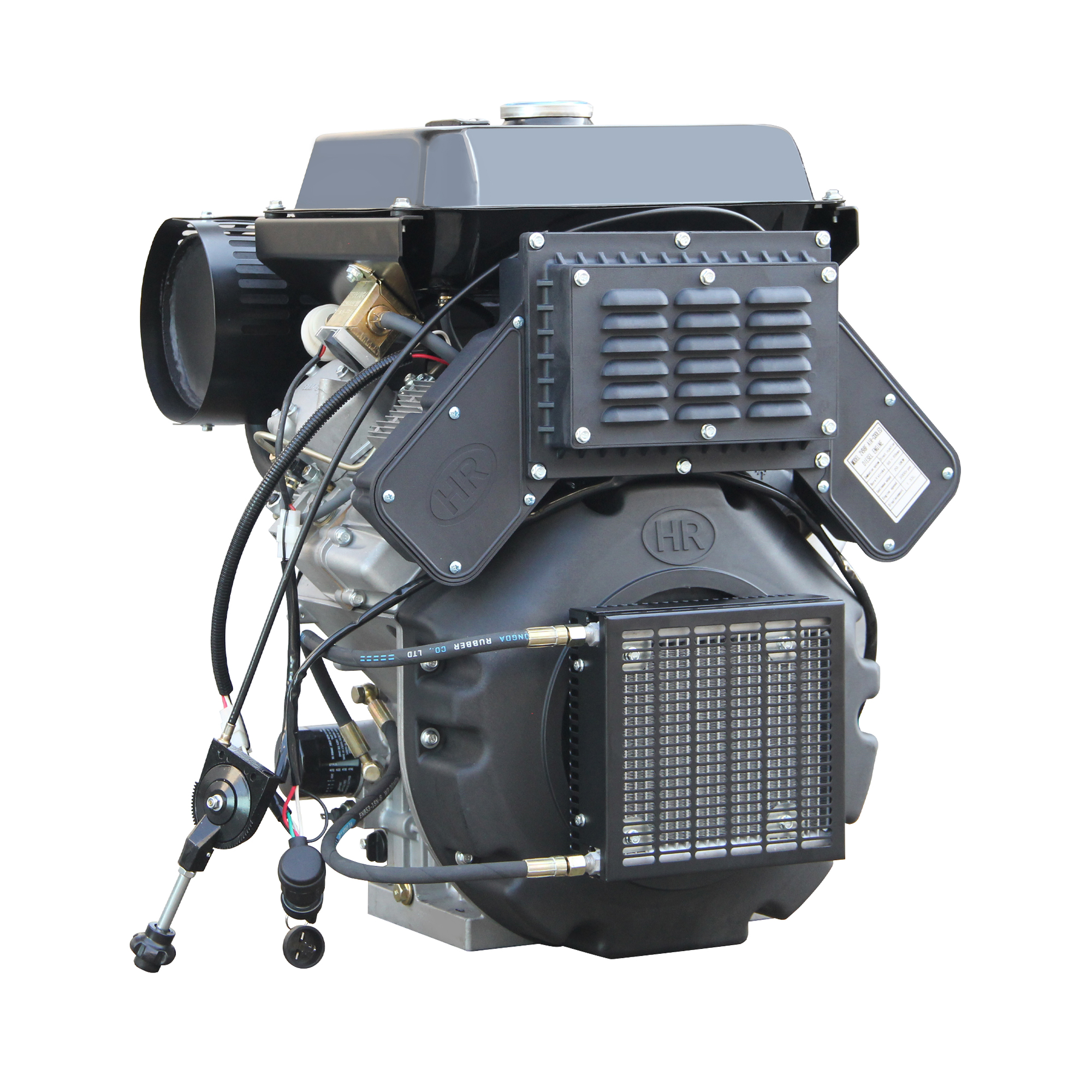 Two cylinder 2 in "V" air cooled diesel engine