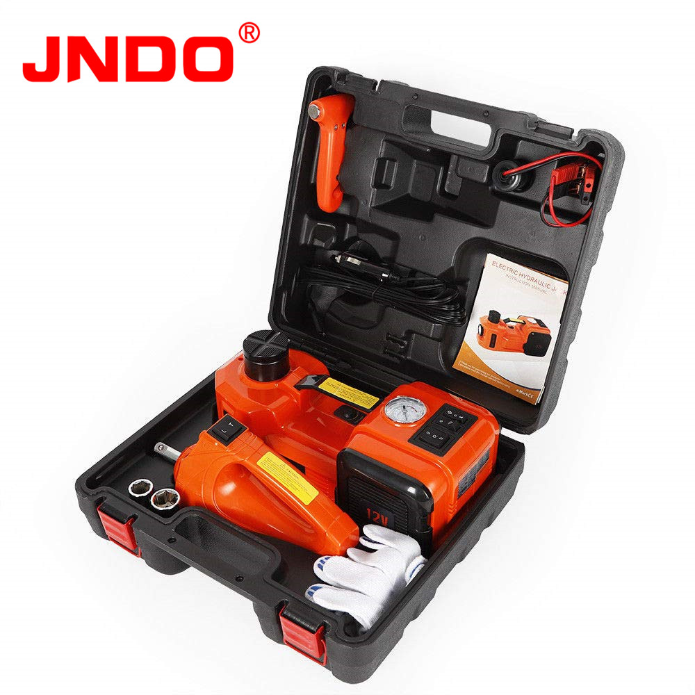 Car Repair 12V DC Tire Inflator And Flashlight With Electric Impact Wrench Electric Hydraulic car Floor Jack