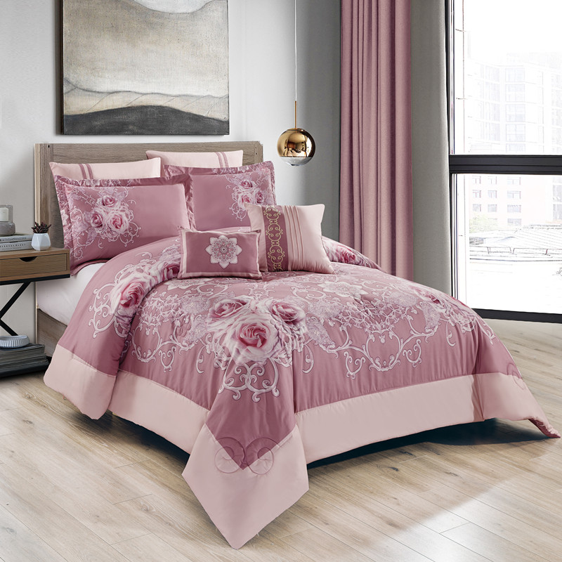 100% polyester microfiber western quilt bedding comforter sets