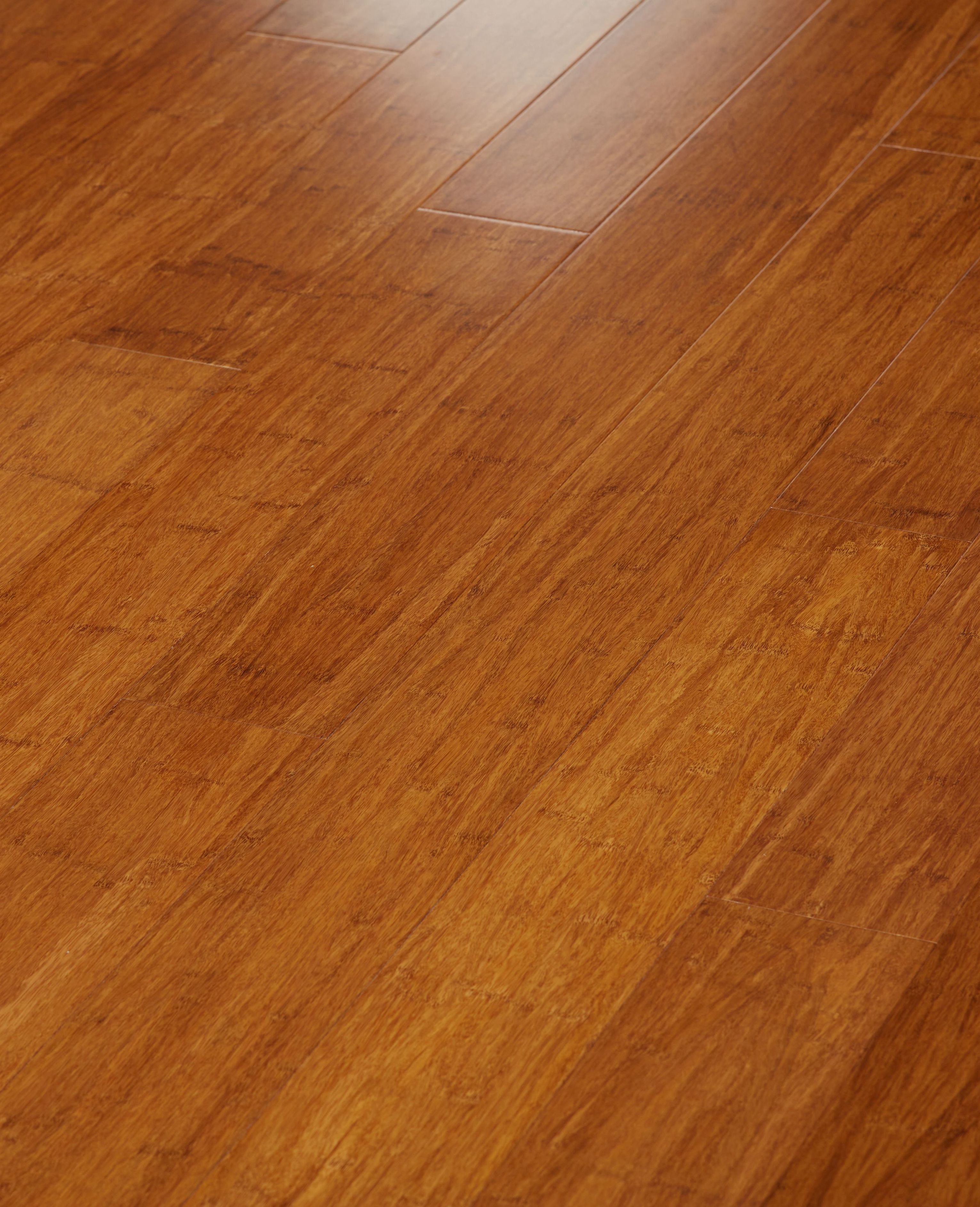 Carbonized strand woven bamboo flooring