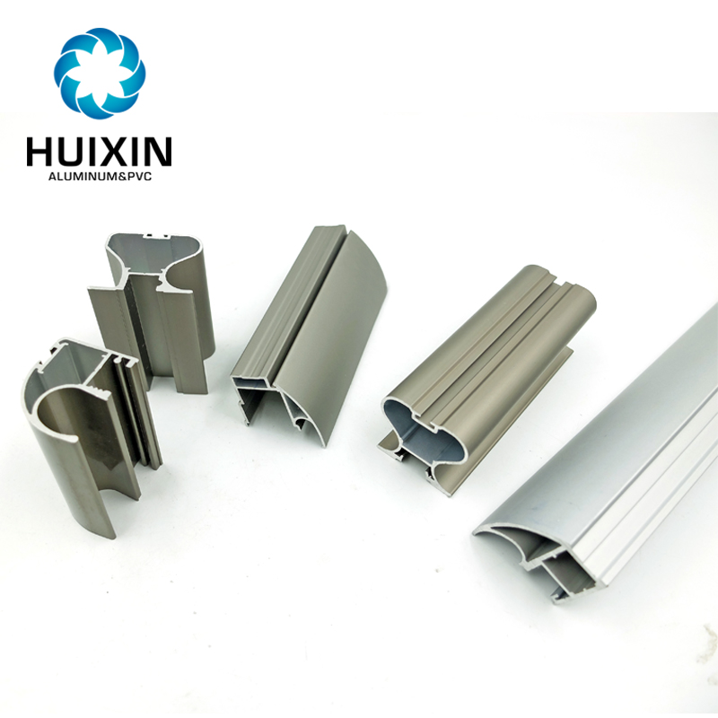6063-T5 aluminum extrusion wood grain wardrobe aluminium profile