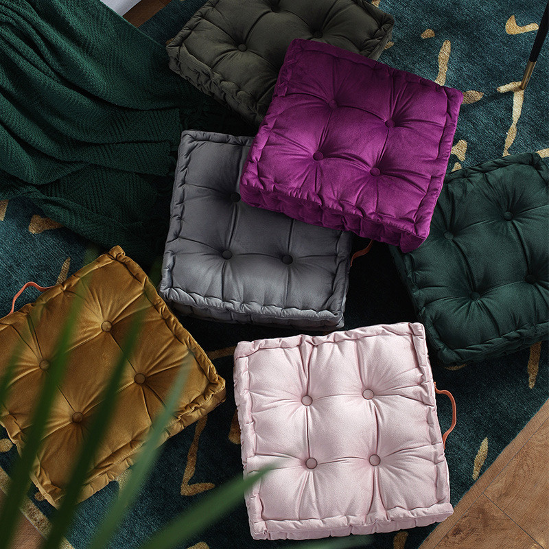 Solid Color Square Seat Cushion