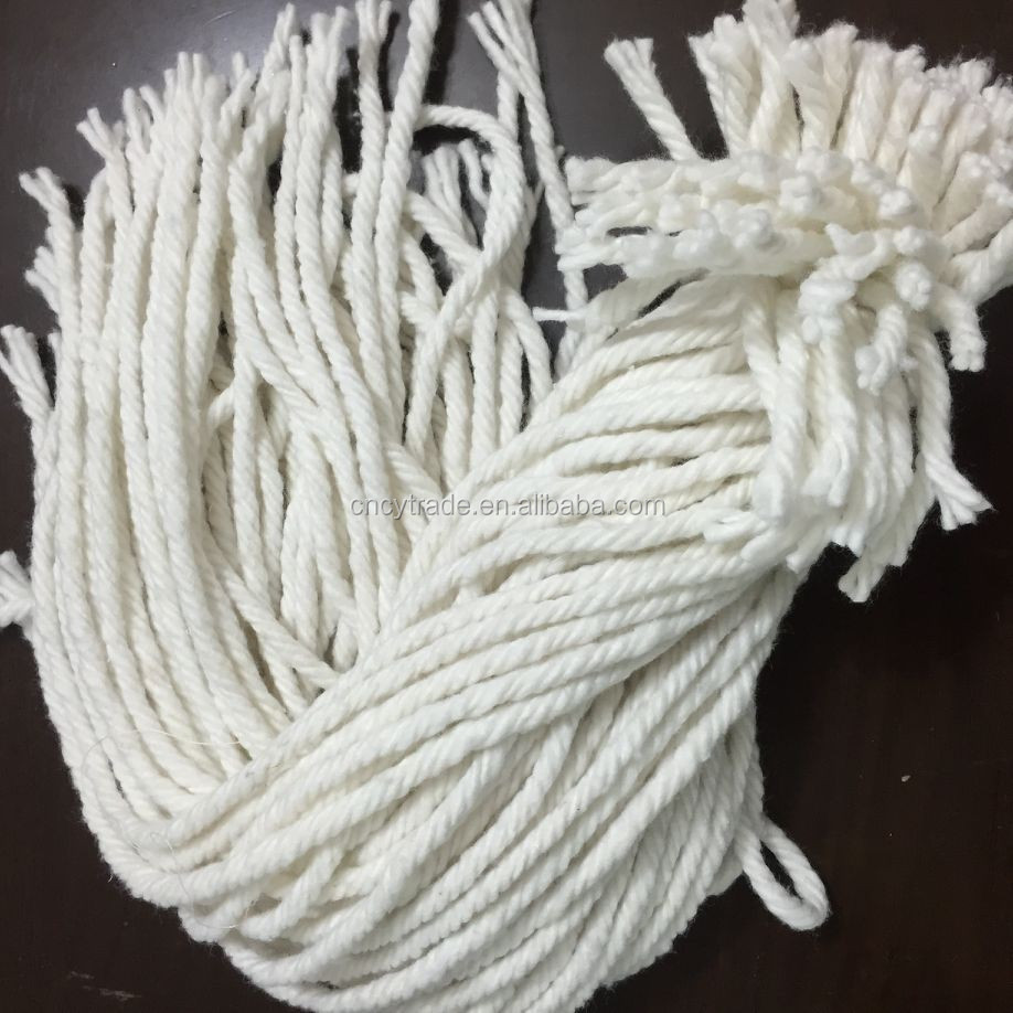 Regenerated cotton mop yarn cheap price dref yarn cotton mop yarn Ne0.5s/4ply