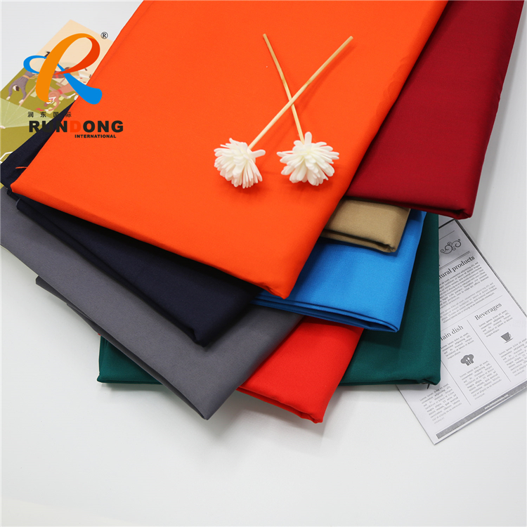 shandong rundong textile8020 anti-static stripe/grid twill fabric for fire suit safety workwear