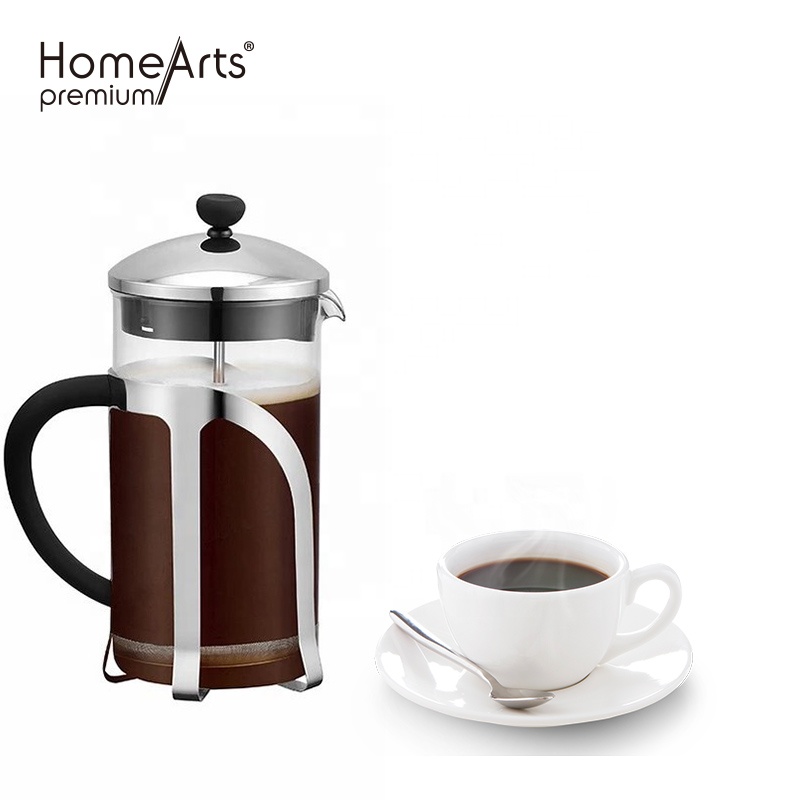 Stainless steel French press tea flusher