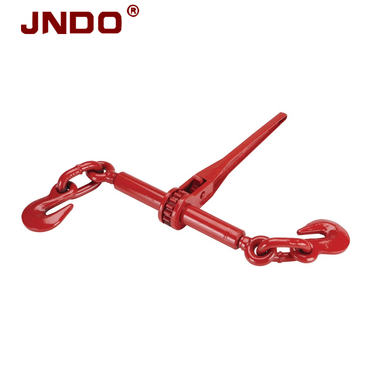 G70 G80 Drop Forged Alloy Steel Folding Handle 3/8"-1/2" Ratchet Load Binder With Lashing Chain