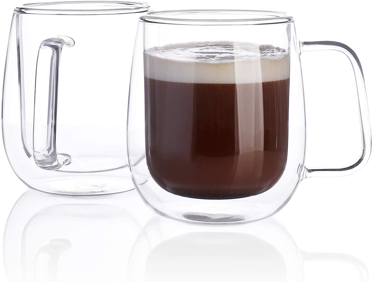 Double Wall Borosilicate Glass Coffee Mug
