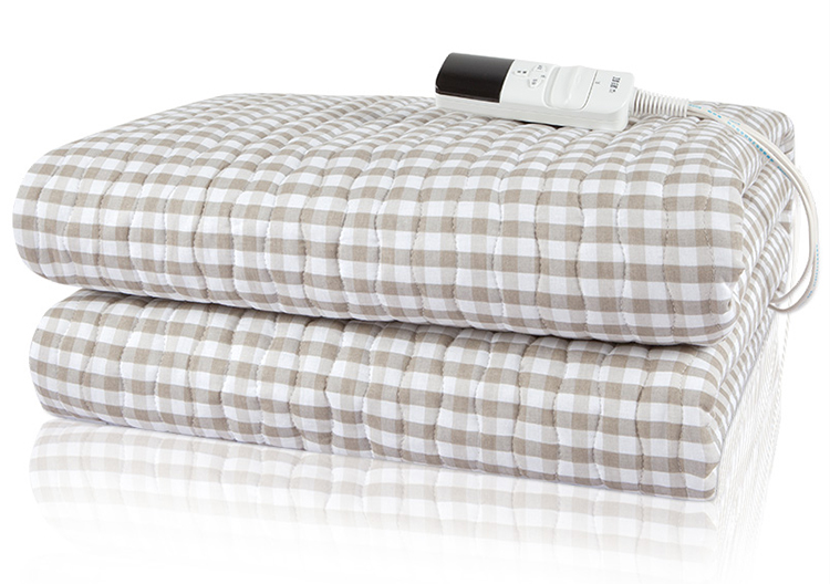 Luxurious cotton quilted auto off electric heated under blanket UB42