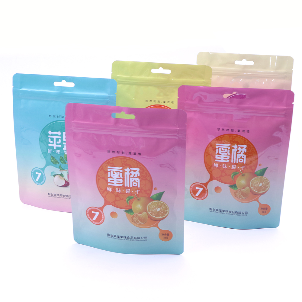 100g 250g 500g 1kg snacks stand up pouch with zipper aluminum foil customized logo printing