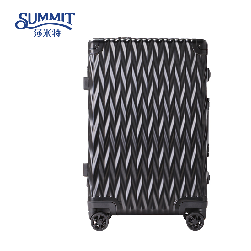 Aluminum suitcase strong trolley case