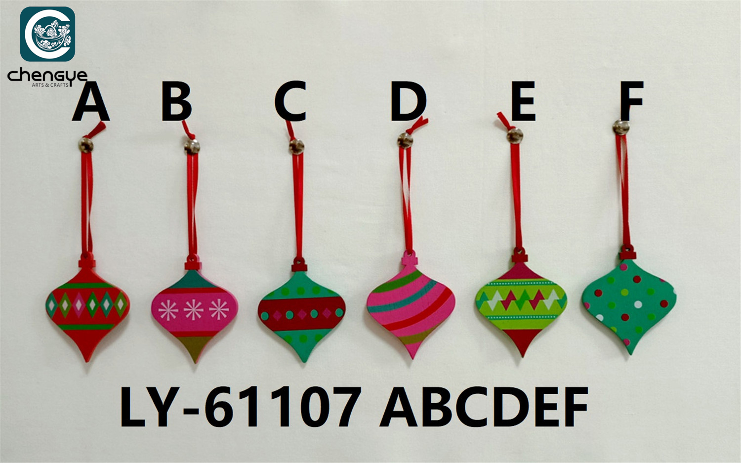 Christmas wooden ornaments