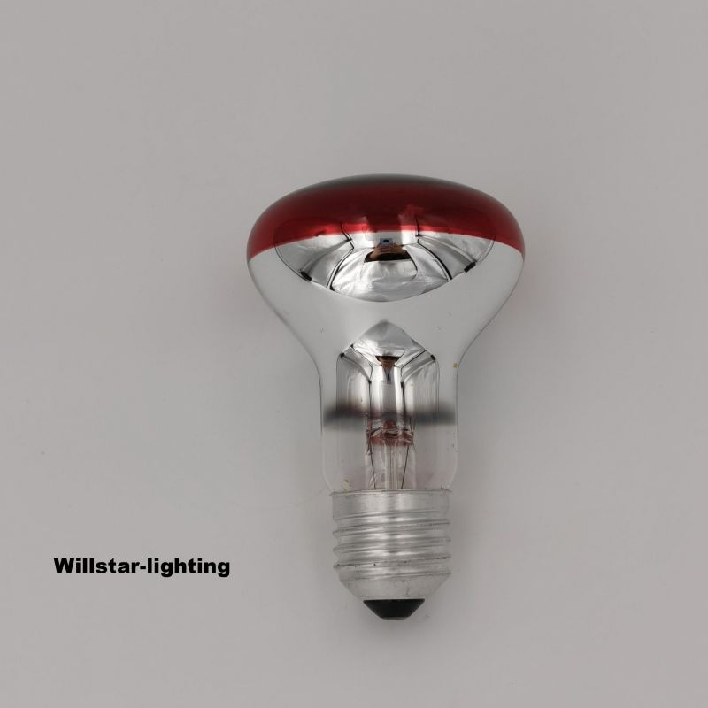 R63 Reflector lamp with red painiting cover