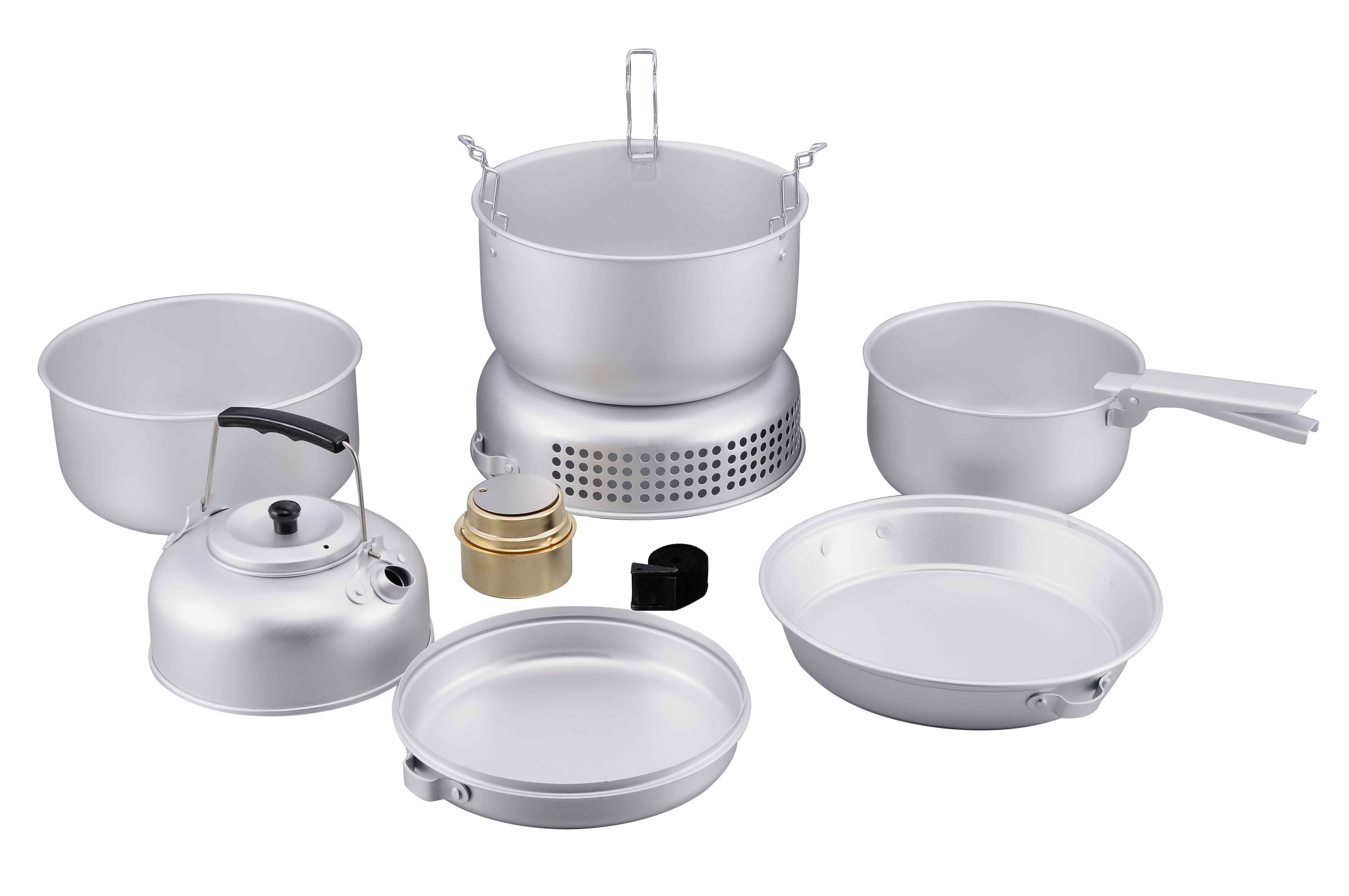10pcs aluminum camping cook set