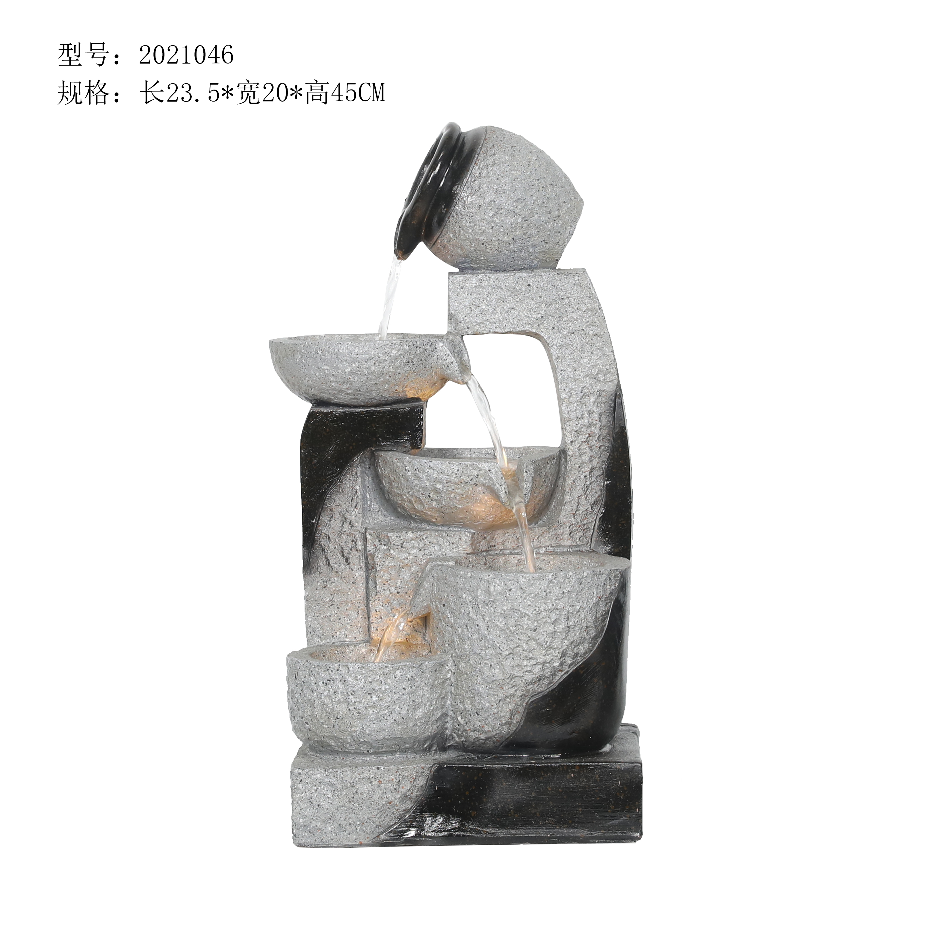 classical antique polyresin slate fountain for garden decoration