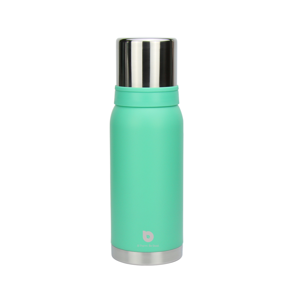 Green color Stainless Steel Thermos Vacuum Flasks with Two Lids 1000ml