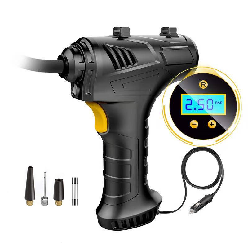 Car air compressor tire inflator portablr air pump