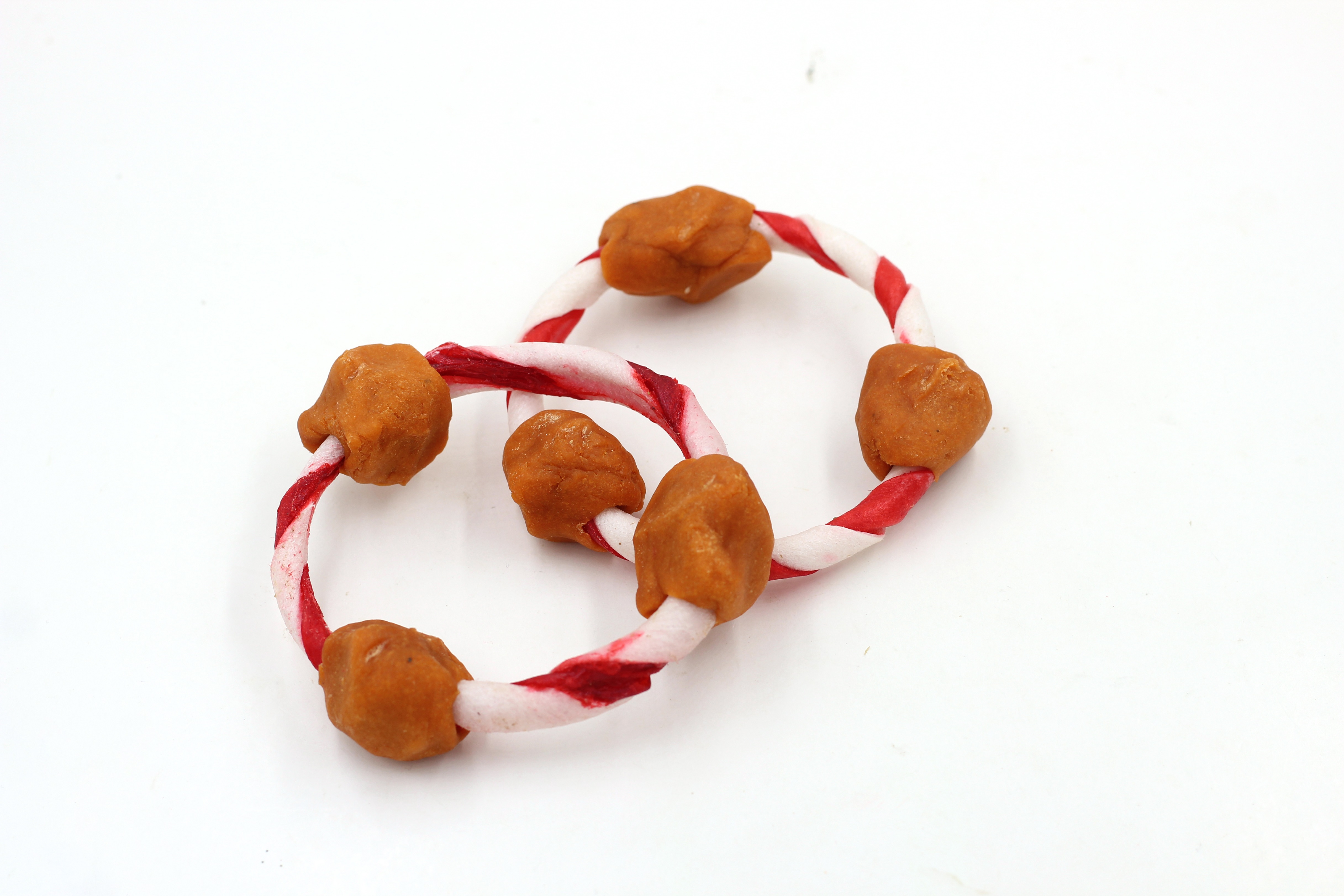 Two color Rawide roll ring with chicken