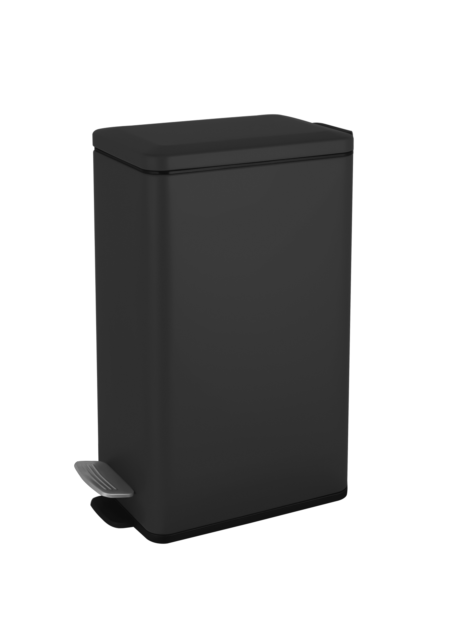 15L Rectangle Pedal Bin-Mat Black&Mat Yellow