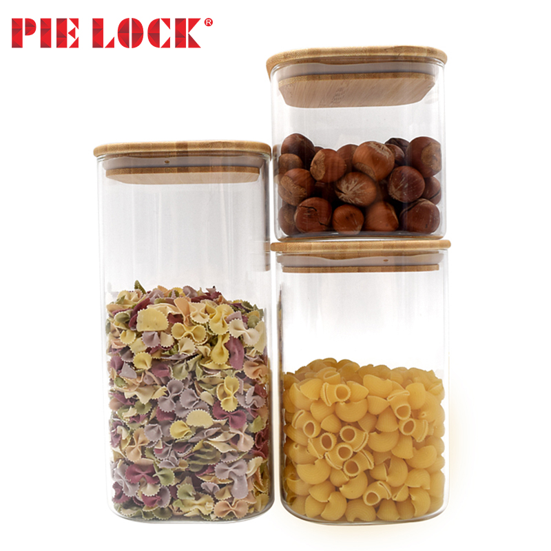 Different Size High Borosilicate Storage Jar 3set