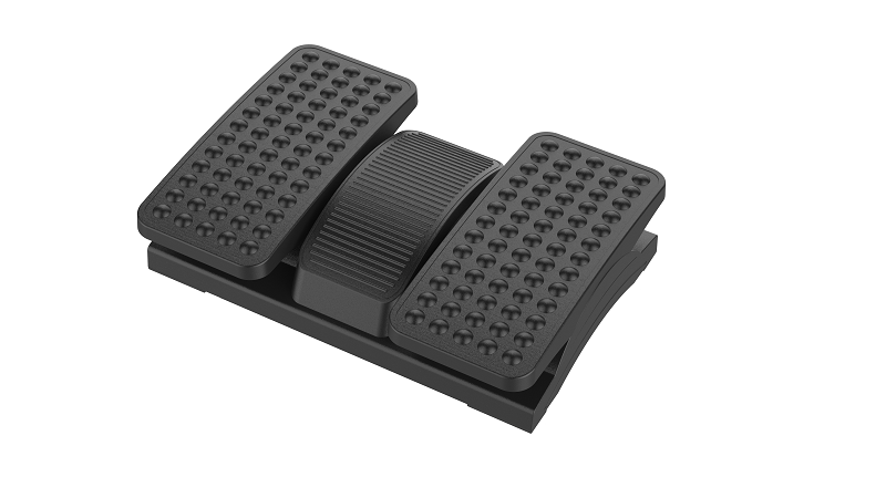 Footrest foot rest with ergonomic design plastic material angle height adjustable
