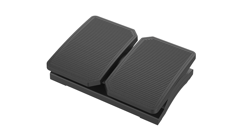 Footrest foot rest with ergonomic design plastic material angle height adjustable