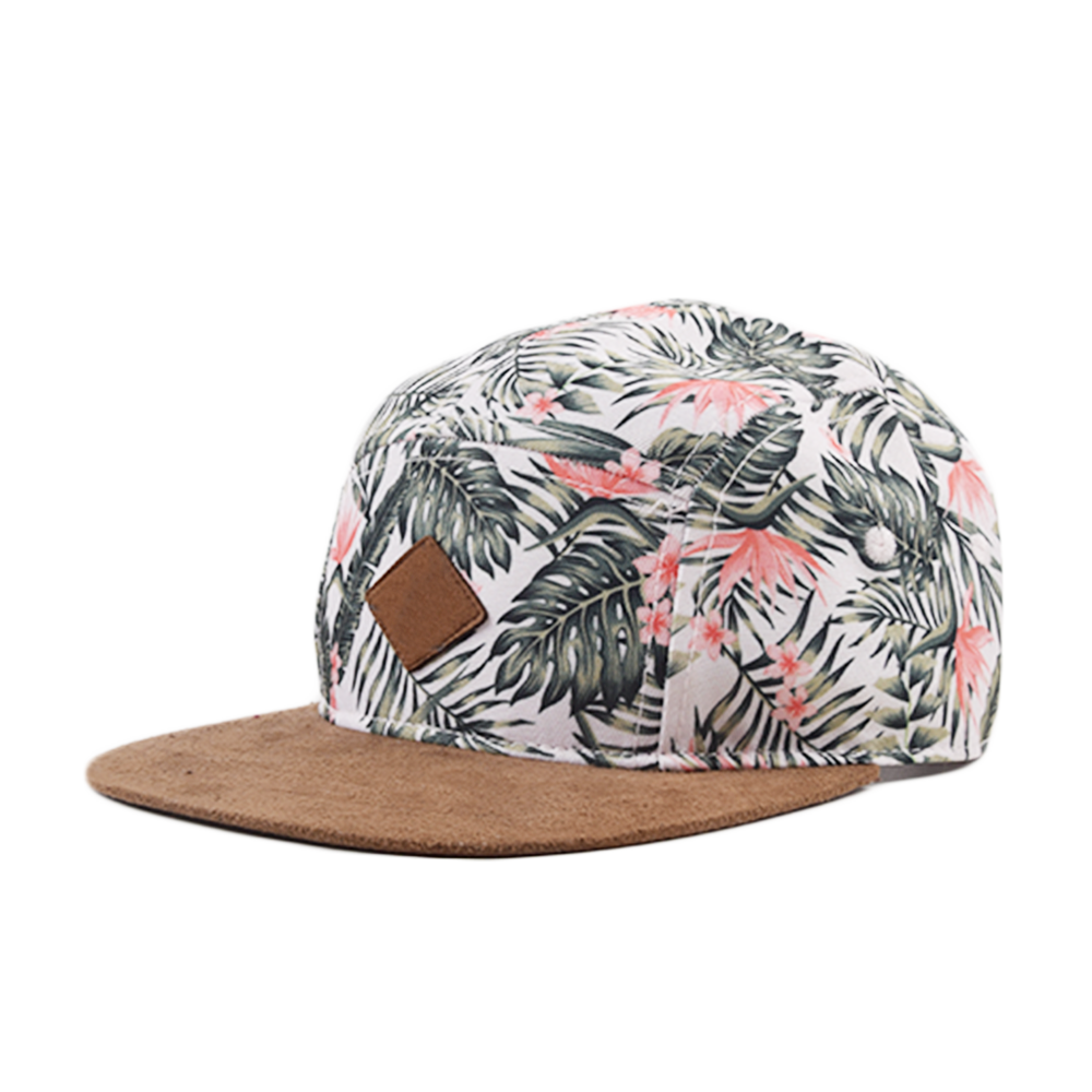 Amazon hot sale oem customised logo hip hop 5 panel flat men hat snapback cap