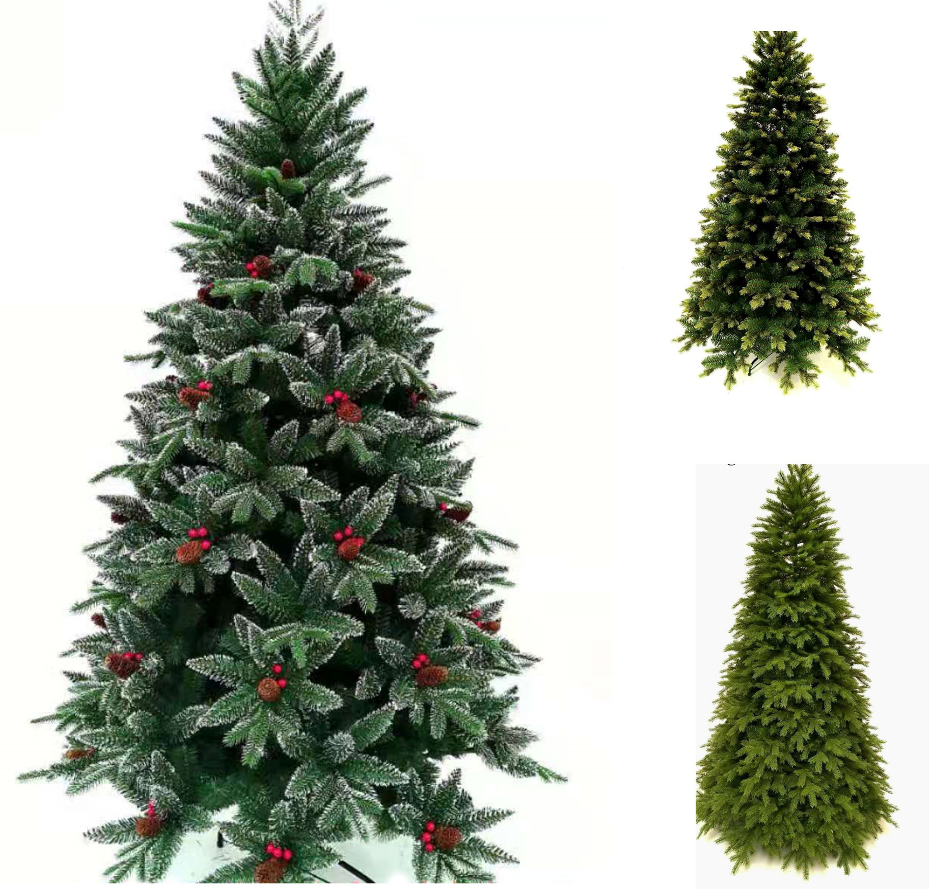 Christmas items festival decor 2m~3m Christmas Tree Green with Red decoration Artificial plant