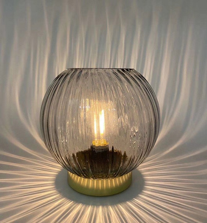 Glass Light Up Vase