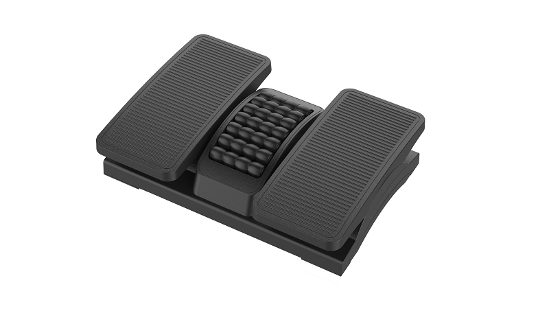 Footrest foot rest with ergonomic design plastic material angle height adjustable