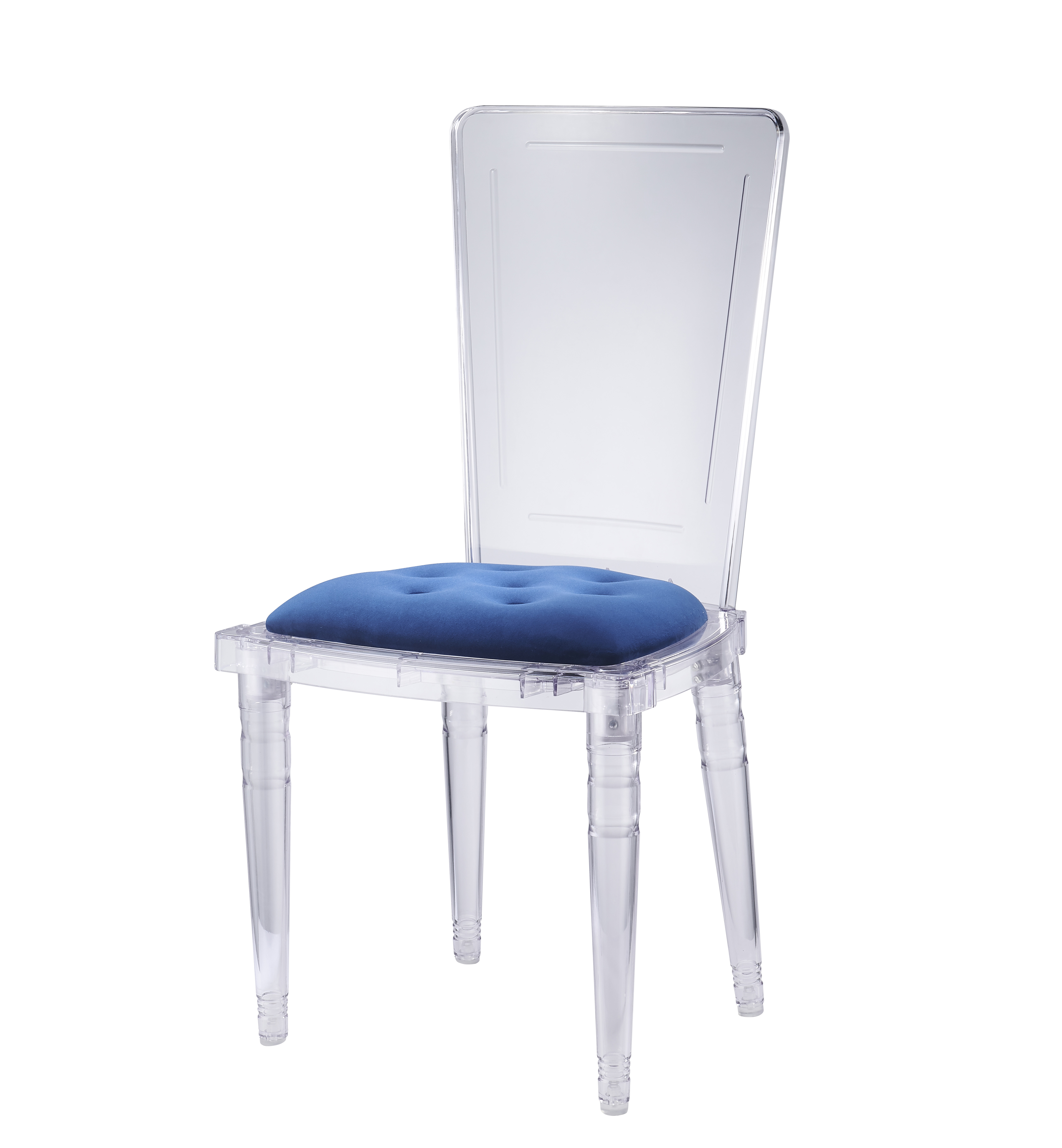Transparent hotel dining chair